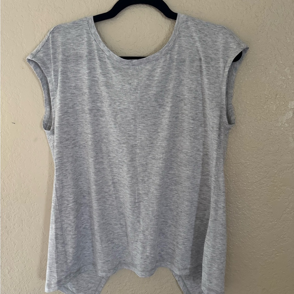 Velocity Light Gray Women's Muscle Tee